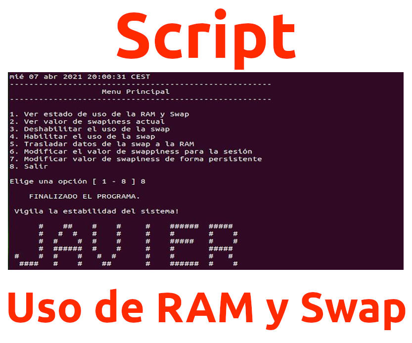 En este momento estás viendo Script para manejar el uso que hace el sistema de RAM y SWAP.